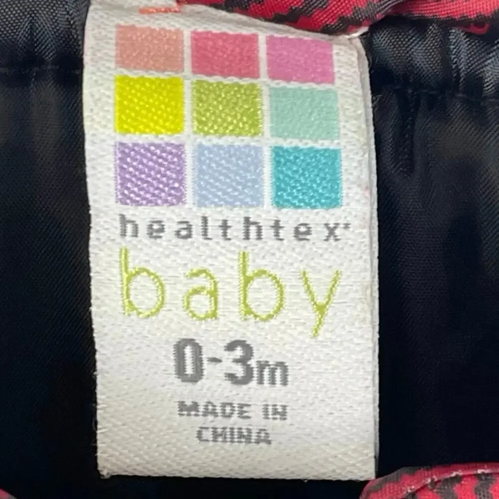 Healthtex Baby Boys Little Explorer Puffer Vest 0-3M Red Black Buffalo Plaid